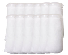 Encompass All 12-pack 4-inch ring filter socks 200 micron front view demonstrates filtration potential.