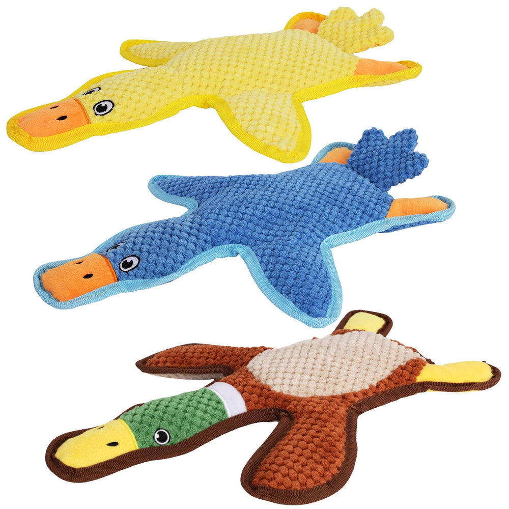 Eneston Duck Toys 3-Pack front view for engaging fetch and playtime.
