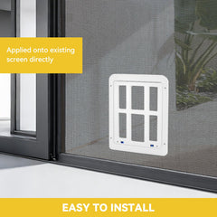 Close-up of easy installation with a flat-head screwdriver.