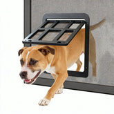 Enjoying dog door screen 11.2x14 frame enables easy pet access for dogs and cats.