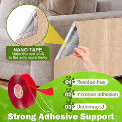 ENONCI Bed Cat Scratcher Pad adhesive back shows residue-free installation option