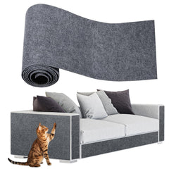 ENONCI cat scratch pad on a couch corner protects furniture from claws.