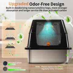 Eosarcu odor-control deodorizing box minimizes odors for a fresher home.