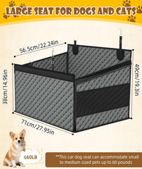 EPN dog car seat waterproof Oxford fabric shields against spills