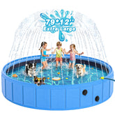 EPN large foldable dog pool with 79-inch diameter for ample pet play space.