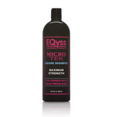 Eqyss Micro-Tek Equine Itch Relief Shampoo bottle pour enables quick, even application.