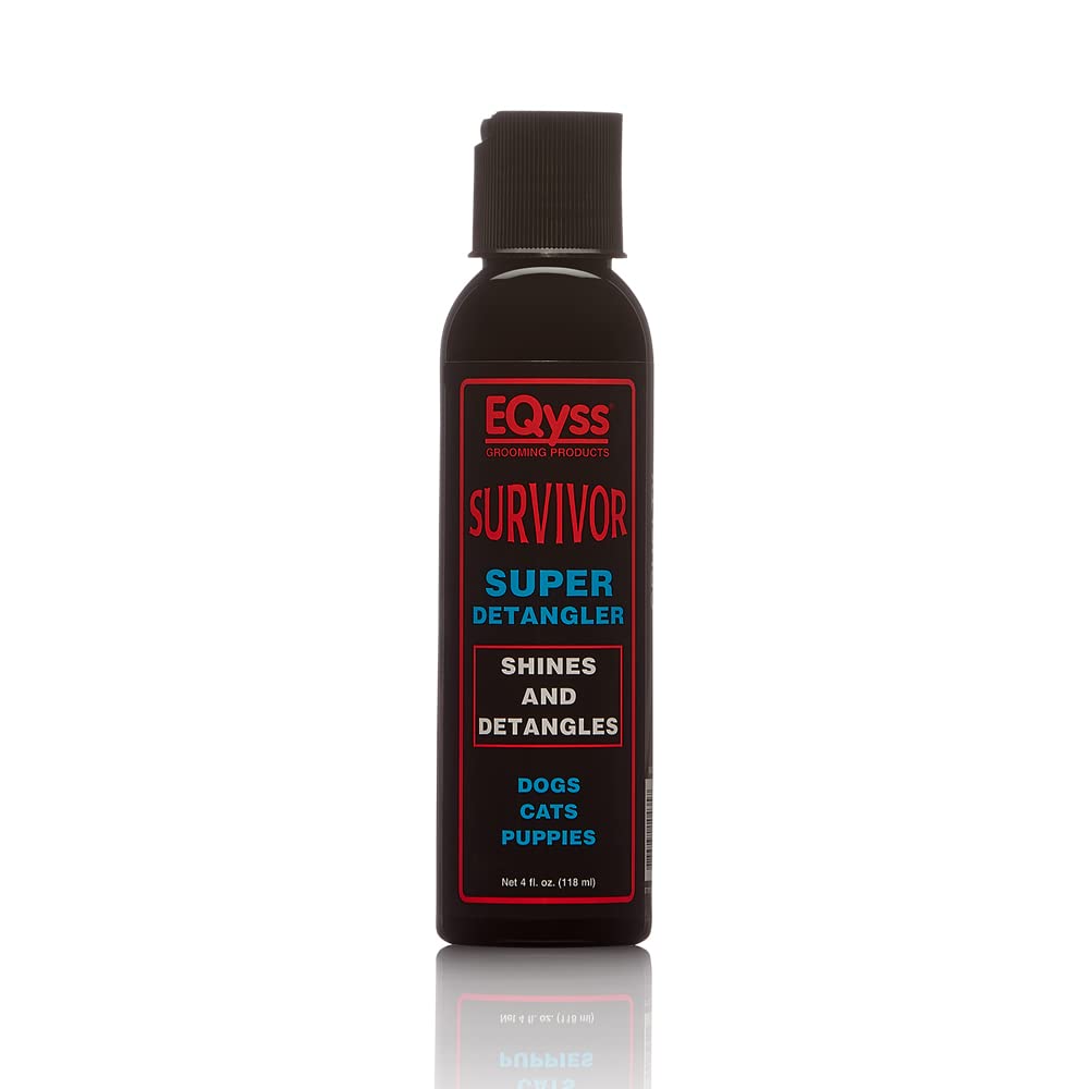 Eqyss Survivor Detangler bottle pour for easy application and knot-free brushing