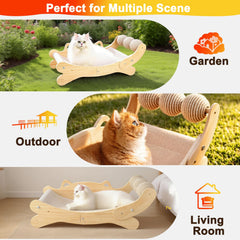 ERGTFVN Cat Scratcher Bed hammock lounge, cozy indoor resting spot
