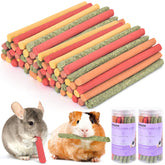ERKOON 80Pcs Rabbit Timothy Hay Sticks purple potato flavor for engaging, safe chewing