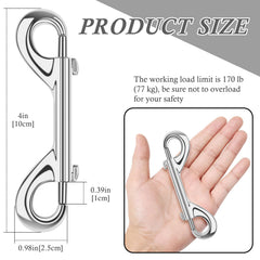 ERKOON heavy-duty zinc alloy snap hook close-up showing rust resistance.
