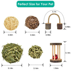 ERKOON Seagrass Ball offers crunchy textures for curious rodents
