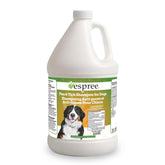 Espree Flea & Tick Shampoo bottle pour for pest protection during grooming.
