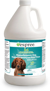 Espree hypoallergenic shampoo bottle pour for gentle cleansing.