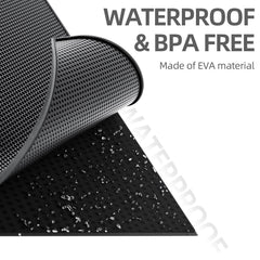 ESTHELLO cat litter mat large soft EVA surface is paw-friendly.