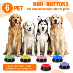 ESYELEC dog buttons close-up with record button showing recording capability