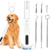 ETACCU Dog Plaque Remover with LED light illuminates teeth for precise cleaning