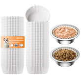 Etersky disposable pet bowl liner pack 300 counts keeps bowls clean and hygienic.
