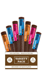 etta says! deluxe crunchy dog chews 7inch pack shot highlights variety and USA-made quality.