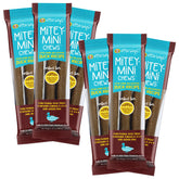 etta says! Mitey Mini Chews duck flavor for puppies, ideal training reward.