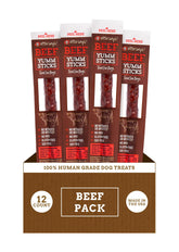 etta says! Yumm Sticks beef dog treats with savory protein