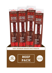 etta says! Yumm Sticks beef dog treats with savory protein