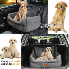 EUHAMS dog car seat edge bolster keeps pets safely in place