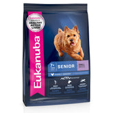 Eukanuba Senior Small Breed dry dog food bag 4-5 lb for easy, fresh daily meals.