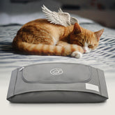 EUTHABAG Snuggle Bag for small pets — dignified farewell close-up with a secure zipper.