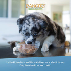 Dog-friendly loaf served as a tasty topper for kibble with Evanger's.