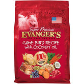 Evanger's Super Gamebird bag showcasing duck and turkey meals for sensitive stomachs.