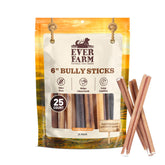 EVER FARM odor-free bully stick 6in for odor control and long chew.