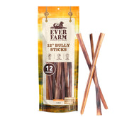EVER FARM Pet Odor-Free Bully Sticks in a 12-pack for long-lasting dog chewing