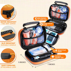 Everlit Care Pet Medic Kit top view highlighting vet-approved essentials for pet care.