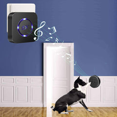 EverNary transmitter unit 1 on door, waterproof for durable use.