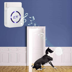EverNary transmitter placed on door for easy signals from pets.