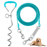 Evilplan dog tie-out cable 10ft with stake keeps pets safely contained outdoors.