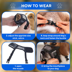 Evollax XL muzzle showing adjustable straps for snug fit