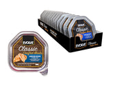 Evolve Classic Crafted Meals cat food packaging highlights wholesome ingredients.