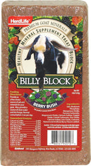 Evolved Billy Goat Mineral Block Berry Bush provides essential minerals for healthy pasture goats.