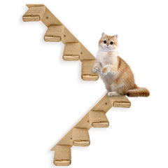 Ewenono 2-pack 4Steps cat stairs with sisal rope left view for climbing