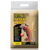 Exo Terra Desert Sand yellow bag with uniform grains for a clean terrarium base.