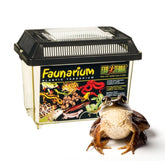 Exo Terra Faunarium with a sturdy handle for easy transport.