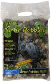 Exo Terra Turtle Pebbles large pack creates natural riverbed look and safe substrate.
