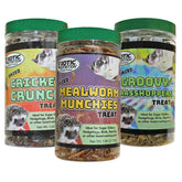 Exotic Nutrition Cricket Crunch jar for foraging enrichment and protein