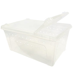 Exotic Nutrition Happy Habitat stackable design helps organize breeding setups.