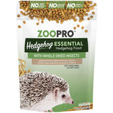 Exotic Nutrition Hedgehog Essential chicken kibble bag closeup showing high quality ingredients