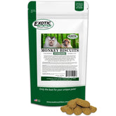 Exotic Nutrition Monkey Biscuits 14 oz package ready to feed primates.