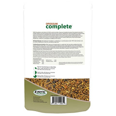 Exotic Nutrition Opossum Complete fruit variety, dried apples and berries add flavor.
