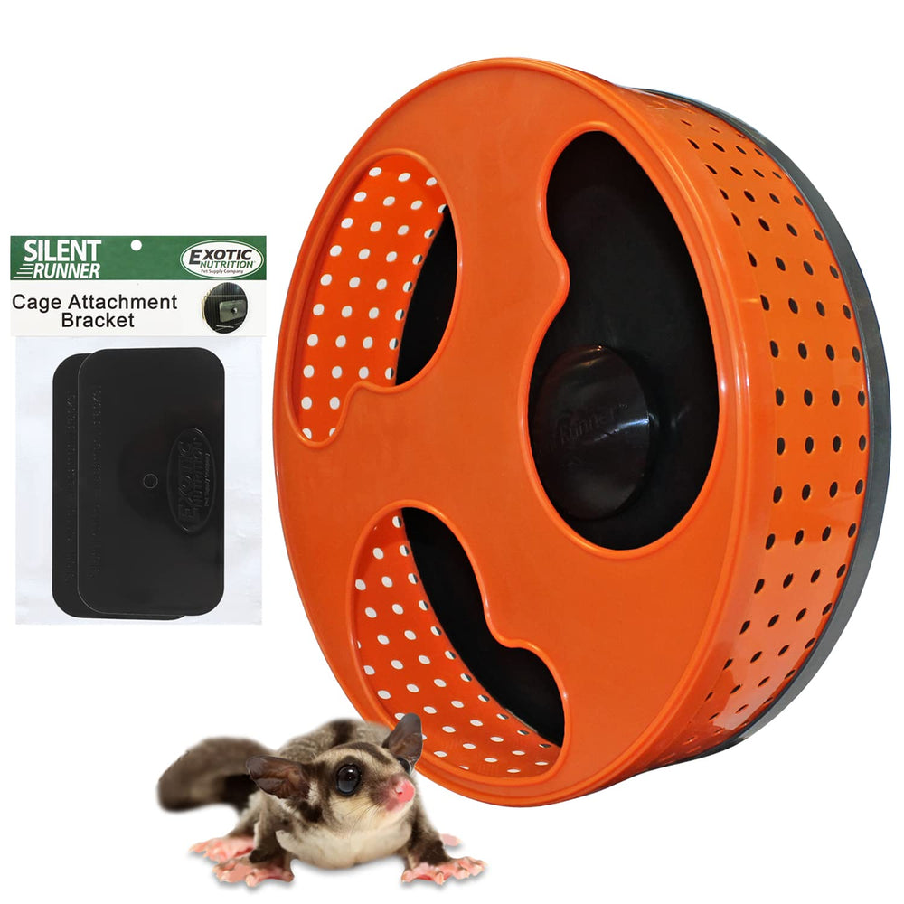 Exotic Nutrition Silent Runner 12 wheel assembled for cage attachment with smooth operation