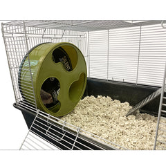 Exotic Nutrition Silent Runner stand attachment showing a stable perch and setup.